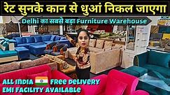 Cheapest Furniture Products with Free Delivery | Furniture Market in Delhi Sofa set, Bed & Almira