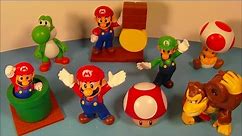 2014 SUPER MARIO BROS. SET OF 8 McDONALD'S HAPPY MEAL COLLECTION TOY'S VIDEO REVIEW