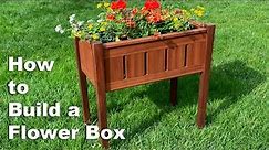 How to Build a Flower Box / Stand Up Planter - Woodworking Project
