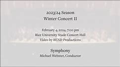 Houston Youth Symphony 2023/24 Winter Concerts