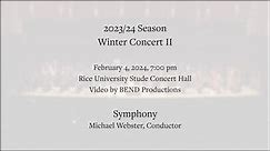 Houston Youth Symphony 2023/24 Winter Concerts