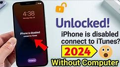 iPhone is Disabled, Connect to iTunes? iphone disabled 5 5S 7 8 11 12 13 14 15 Pro MAX All iphone