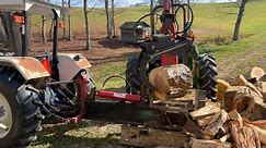 Processing Firewood With Homemade Tractor Attachments!