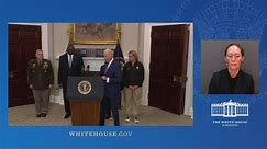President Biden delivers remarks on the ongoing response from the federal government to Hurricane Idalia and the whole-of-government response and recovery efforts on Maui