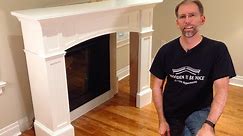 How to Install a Fireplace Mantel (woodworking plans available)