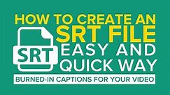 How to Create an SRT File for Subtitles and Captions | Rev