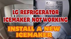 How to Fix LG Refrigerator Ice Maker Not Working | Model LMXS27626S