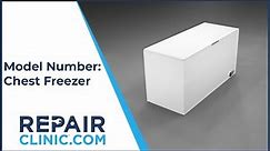 How to Find the Model Number on a Chest Freezer - Tech Tips from Repair Clinic