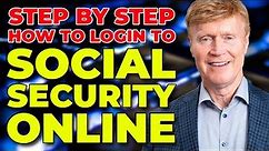 How To Login to Social Security Online! Step By Step SSA login Walkthrough! 🖥️