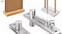 Pivot Hinge,Hidden Door Pivot Hinges for Wood Door,360 Degree Rotation Stainless Steel Door Hinge with Screws-Sliver
