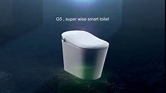 Smart Toilet with Build-in Bidet Seat, Tankless Toilet with Auto-Opening and Closing Lid, Auto Flushing, Heated Seat, Warm Water Bidet, Air Dryer, LED Display, and Remote Control
