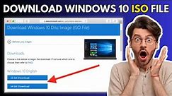 How to download windows 10 ISO File | Windows 10 ISO directly from Microsoft homepage