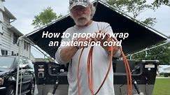 How pros wrap extension cords the right way.