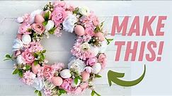 Make This Elegant Easter Egg Wreath! How to make a high end Easter Wreath