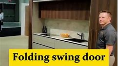Folding swing door #kitchencabinets #kitchencabinet #kitchen #customkitchencabinets #kitchencabinetfactory #chinakitchenfactory #fyp #foryou #viral | Alead Kitchen & Wardrobe Custom