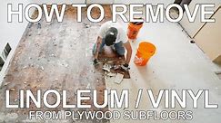 How to Remove Vinyl / Linoleum Tile and Adhesive from Plywood Subfloors