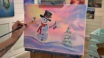 Acrylic Painting for Beginners: How to Paint a Snowman