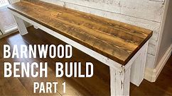 How to build a rustic barnwood bench