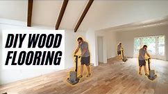 DIY Hardwood Flooring - Before And After