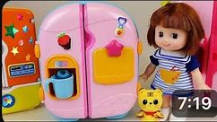 Baby Doll Refrigerator and food toys play