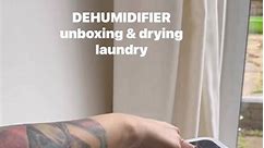 Do you use dehumidifier to dry your laundry and getting rid of damp from house? #unboxing #dehumidifier #DampTreatment #viral | Washy_wash_cleantok