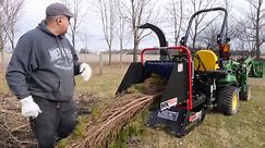 Discover the Perfect Wood Chipper for Sub Compact Tractor | John Deere 1025R & Woodmaxx 9900