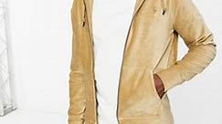 Polo Ralph Lauren icon logo cord full zip hoodie in khaki tan | ASOS