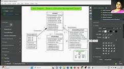 Class Diagram for Student Information Management System | StarUML