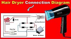 Repair Any Hair Dryer Very Easily at Home | Hairdryer Circuit Diagram @ElectricalTechnician