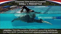 Swimming with Boots & Cammies / Drill 1: Freestyle / Combat Sidestroke ADVANCED