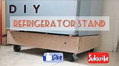 DIY Refrigerator stand with wheels | Made from scrap pallet