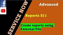 ServiceNow Reports Session 11 : How to create reports using external files excel | Reports