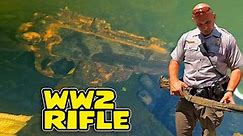 World War 2 Military Rifle Found Scuba Diving Underwater in River!