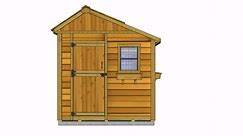 Outdoor Living Today Sunshed 8 ft. x 12 ft. Western Red Cedar Garden Shed SSGS812