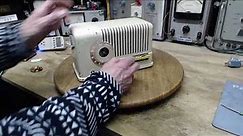 Silvertone Tube Radio Model 3351 Video #1 - Checkout and Power-up