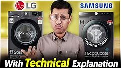 🚰[New] Samsung AI Ecobubble vs LG Washing Machine 🚰 Best 8kg Front Load Washing Machine in 2024