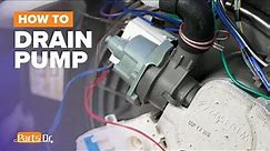 How to replace Drain Pump part # WPW10348269 on your Whirlpool Dishwasher