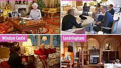 The Queen’s ornate, golden living room – plus 8 other VERY lavish royal homes