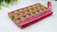 how to crochet wallet for beginners / Easy zipper crochet wallet tutorial