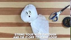 How to Make Halloween Garbage Bag Ghosts