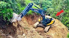 YOU WON'T BELIEVE THIS! Building the WORLD'S RISKIEST Mountain Road with Just an Excavator