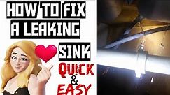 HOW TO FIX A LEAKING KITCHEN SINK!