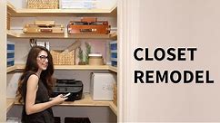 Closet renovation | Organization / remodel ideas | How to