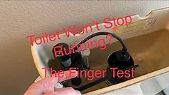 Toilet Won’t Stop Running? The Quick & Easy Finger Test