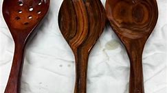 www.scratchmark.net Rosewood, Teak amd Oak spoons ready dor sale. #woodworking #fyp #handmade #madeintheusa #asheville #christmas #storytime #pitbullsoftiktok
