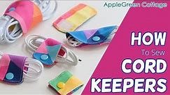 Free Diy Cord Keeper Pattern for All Your Cables! - 4 free designs!