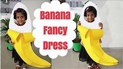 How to Make Banana Paper Costume for Kids/ Fruit Fancy Dress Competition/DIY Fruit Fancy Dress