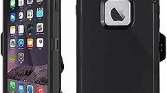 iPhone 5s Case, iPhone 5 Case Shockproof Belt Clip Kickstand Case with Built-in Screen Protector for iPhone 5/5S/SE - Black