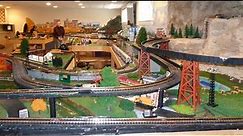 Large Model Railroad RR O Scale Gauge Train Layout @ Jim Mathers awesome trains & Lionel too