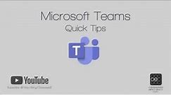 Managing Contacts in Microsoft Teams